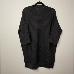 COS charcoal ribbed Crew Neck Sweater